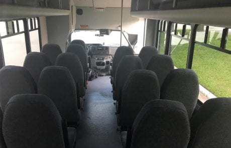 25 Passenger Minibus Inside